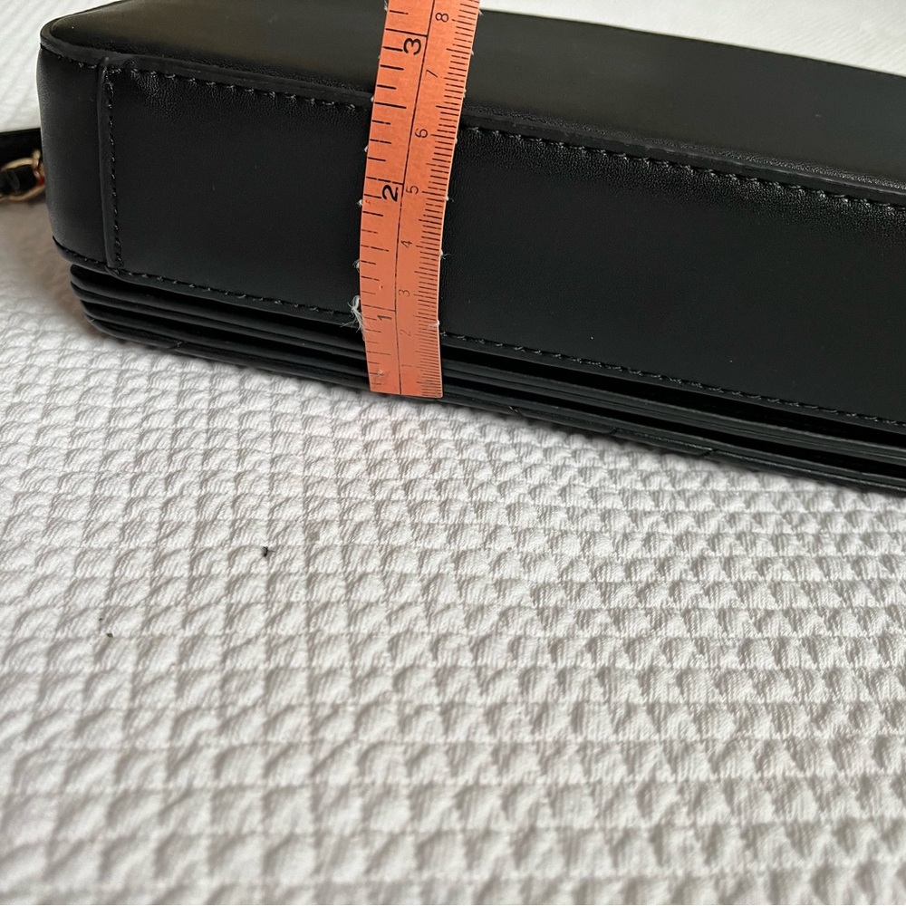 Black Quilted Shoulder Bag - Picture 7 of 8